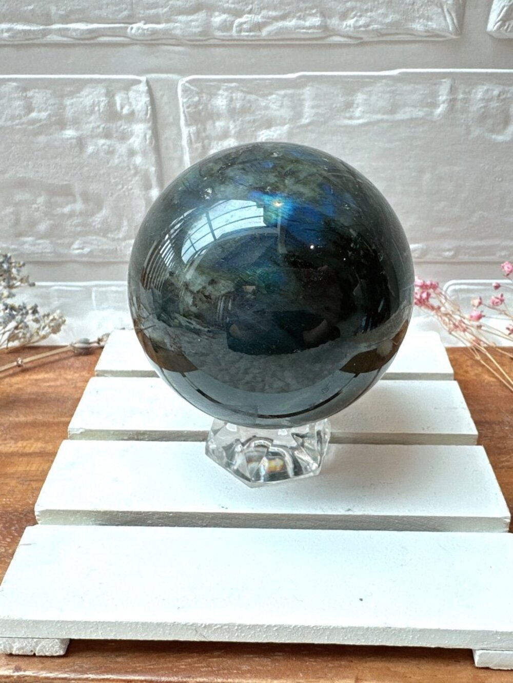 Beautiful Labradorite Sphere (LAB5) - Picture 2 of 10